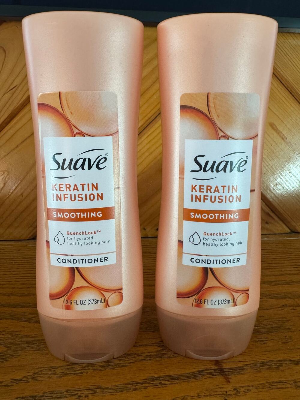 NWT Lot of 2 Suave Keratin Infusion Smoothing Conditioner 12.6 Oz